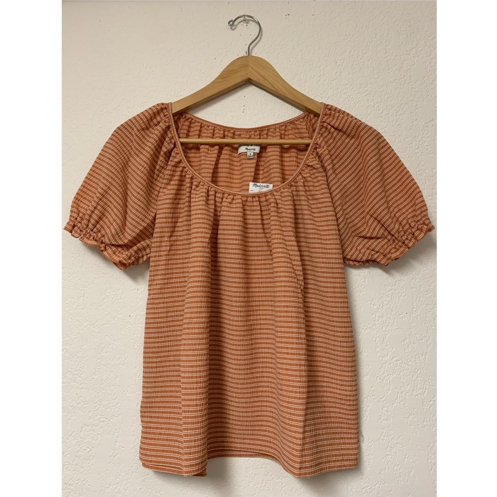 Madewell Peasant Top in Stripe M - Picture 6 of 8